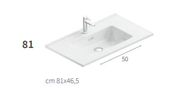 Mobile da bagno SPEED 80cm Berloni Bagno