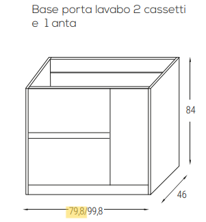 Mobile da bagno META 80cm